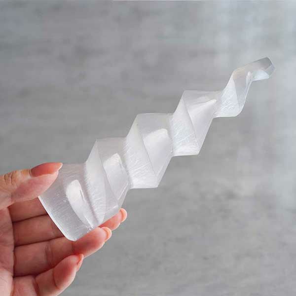 Selenite swirl stick /セレナイト | Hariqua-パワーストーンジュエリー-
