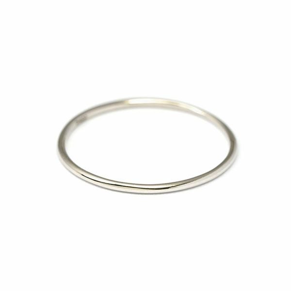 Plain ring（2～8号）K18 | Hariqua-パワーストーンジュエリー-