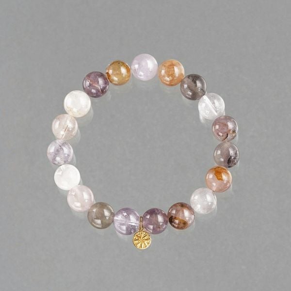 Purple jade × Blue sapphire bracelet /パープル翡翠、ブルー