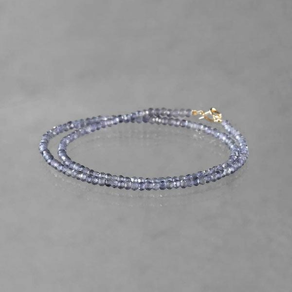 Blue apatite choker bracelet /ブルーアパタイト | Hariqua