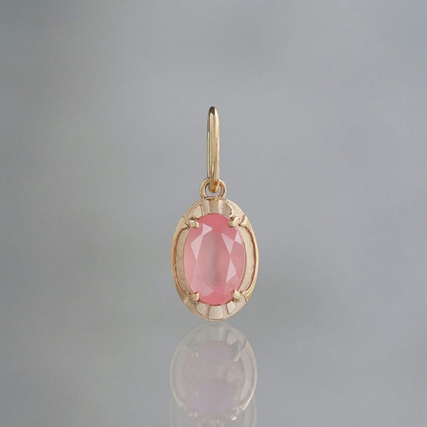 Rhodochrosite round pinky ring /ロードクロサイト | Hariqua 