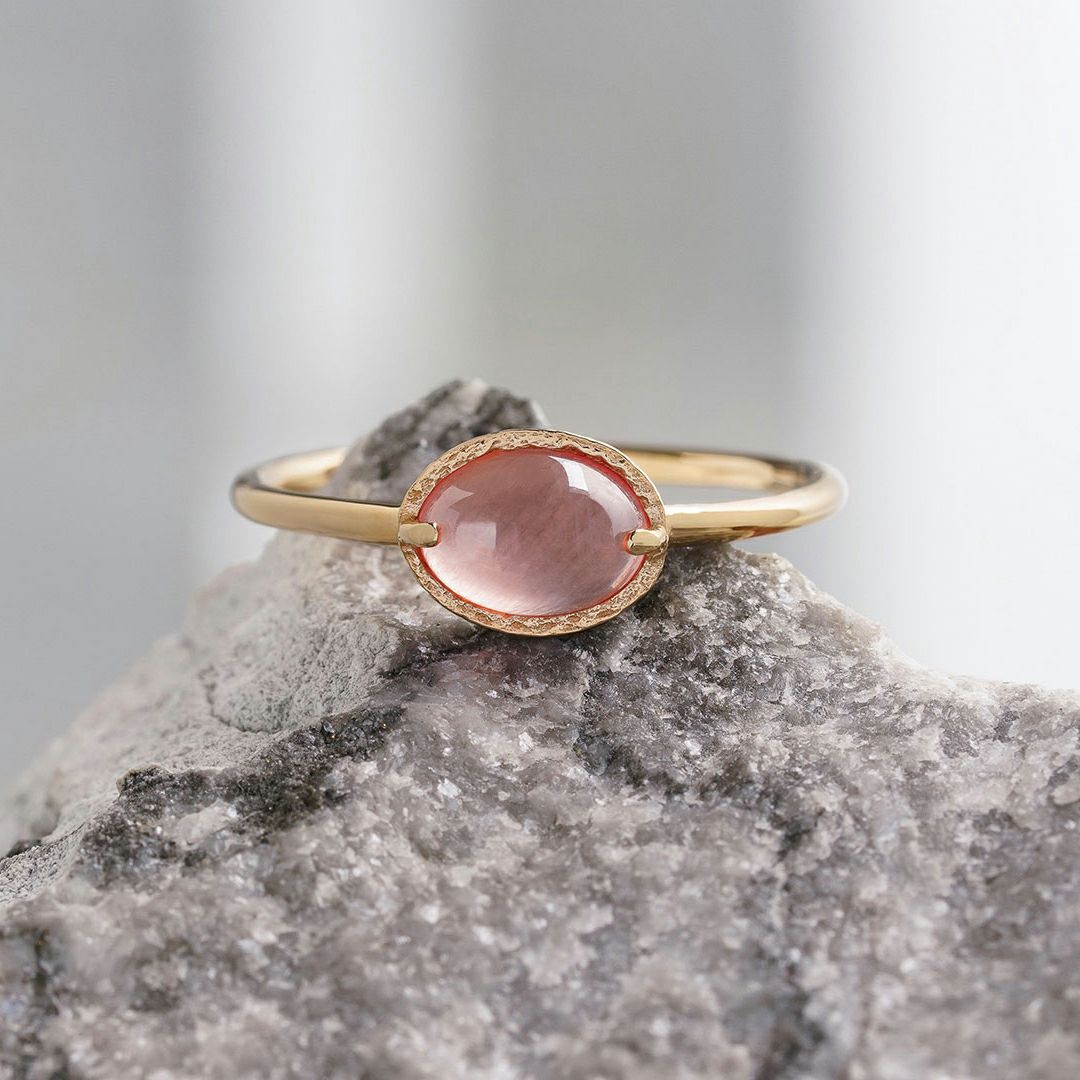 Rhodochrosite oval ring /ロードクロサイト | Hariqua-パワーストーン