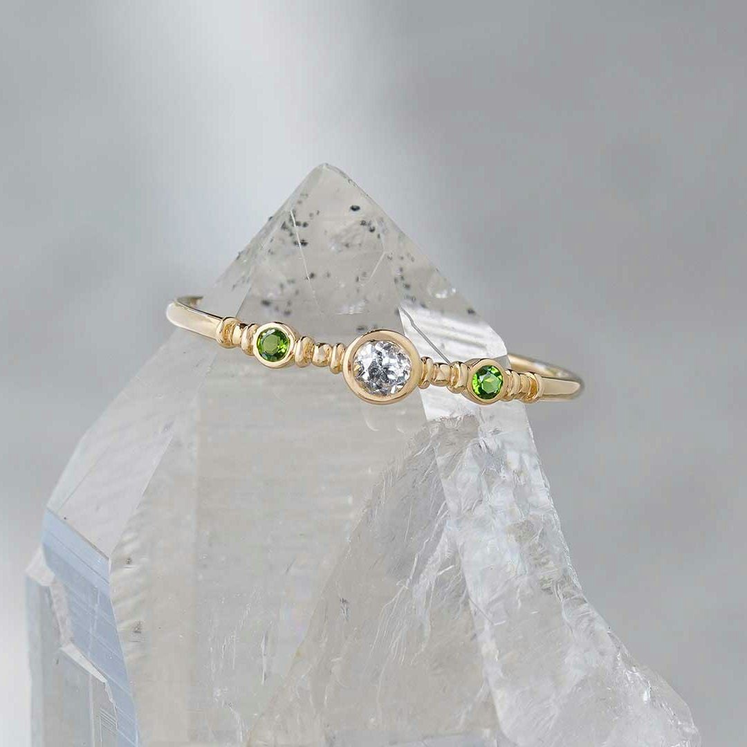 Russian Phenakite stream ring /ロシアンフェナカイト | Hariqua