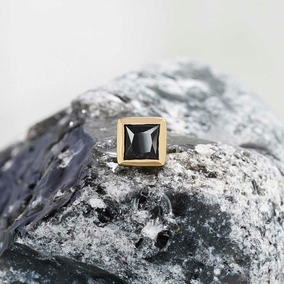 Obsidian turning ring /神津島オブシディアン | Hariqua