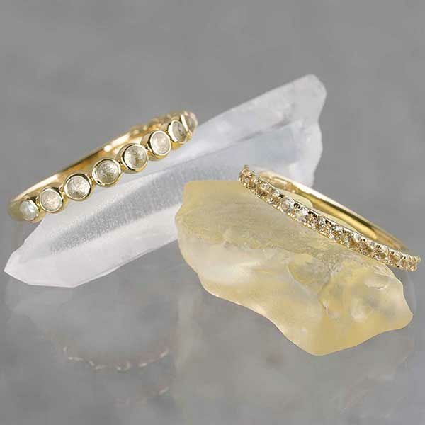 Lemurianseed quartz crystalize ring /レムリアンシードクォーツ