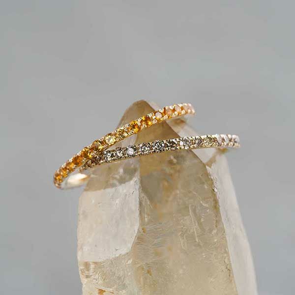 Citrine star pinky ring /シトリン[受注生産] | Hariqua
