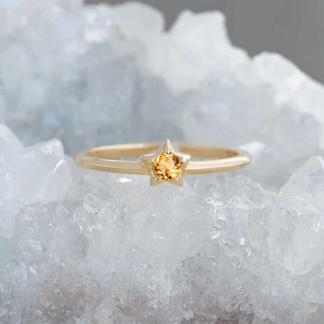 Citrine ring /シトリン[受注生産] | Hariqua-パワーストーンジュエリー-