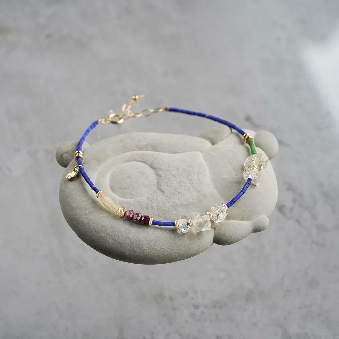 Lapis lazuli grainy bracelet /ラピスラズリ | Hariqua