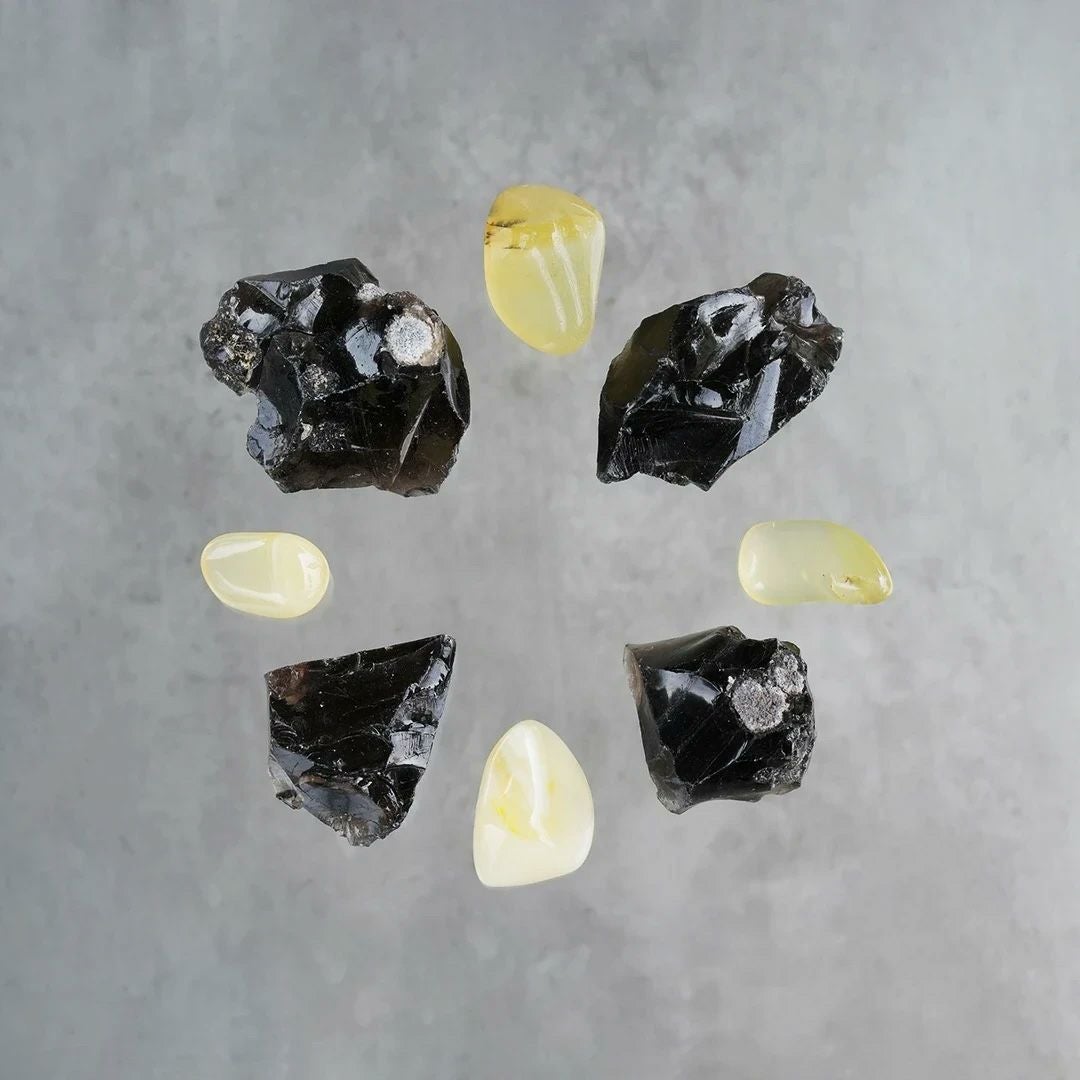 Crystal Grid -Sanctuary- /オブシディアン、イエローオパール