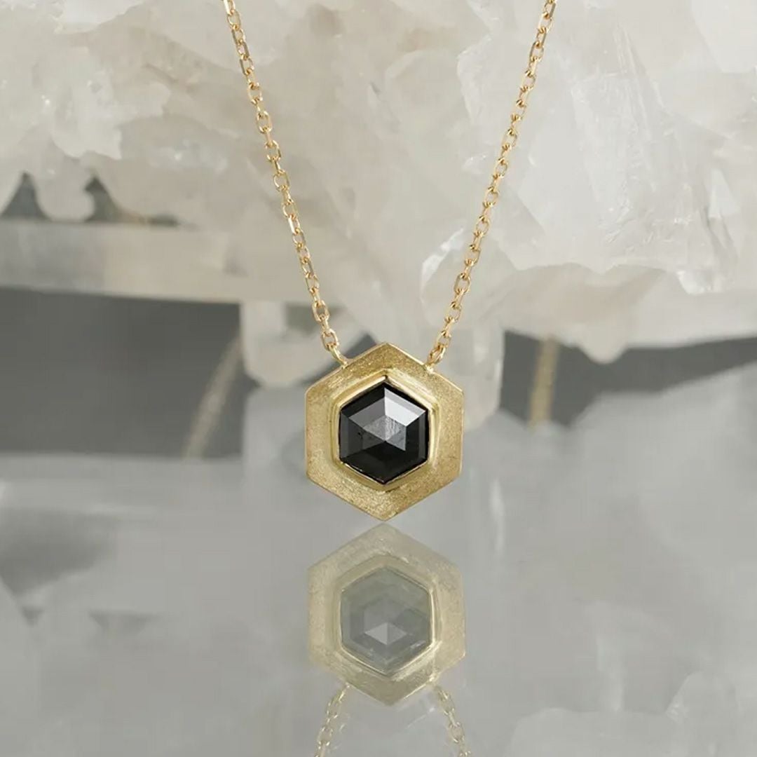 Black diamond necklace 0.41 /ブラックダイヤモンド | Hariqua