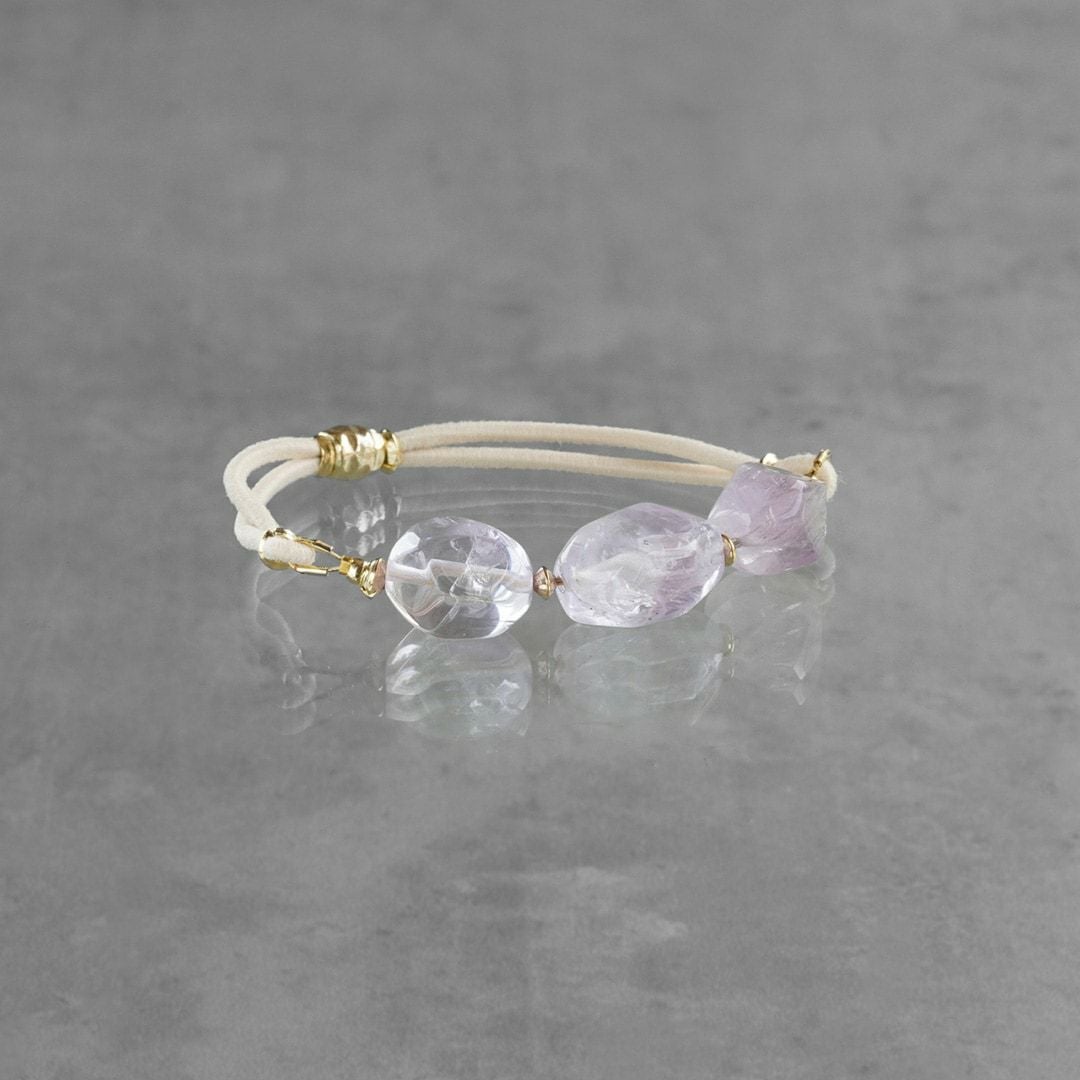 Amethyst hair elastic /アメシスト | Hariqua-パワーストーンジュエリー-