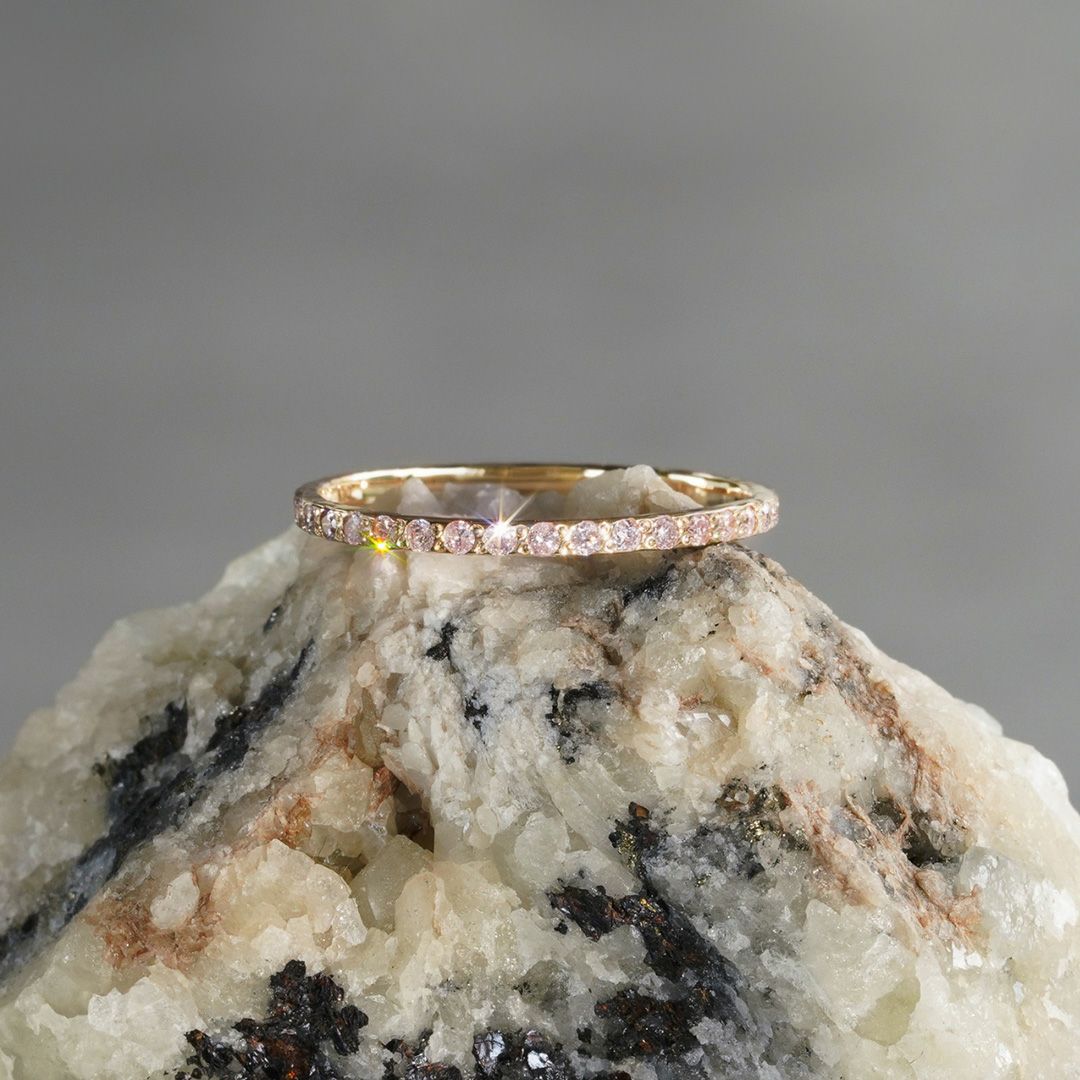 Argyle pink diamond mele ring /ピンクダイヤモンド[受注生産