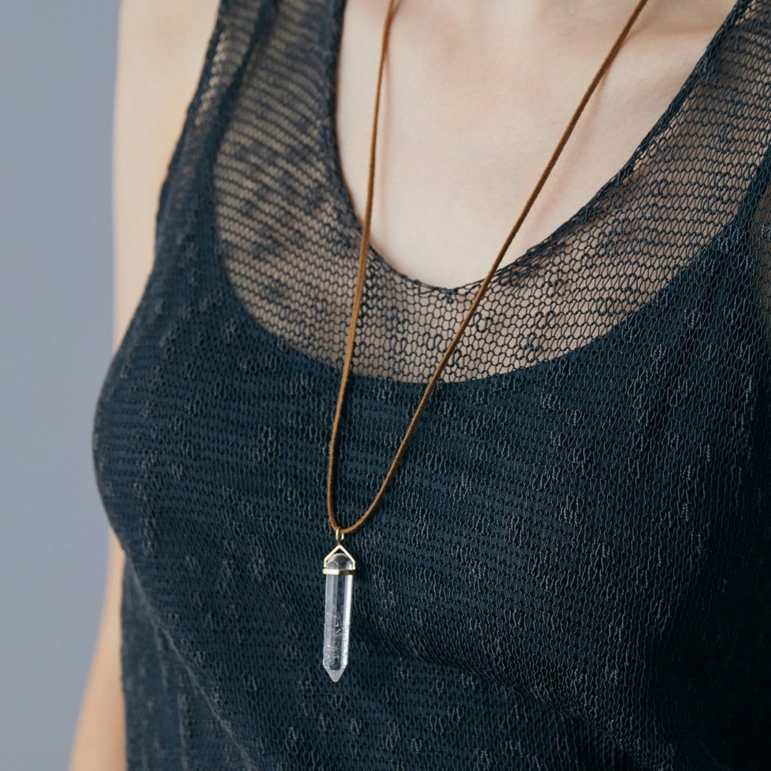 Azeztulite disk charm /アゼツライト | Hariqua-パワーストーン