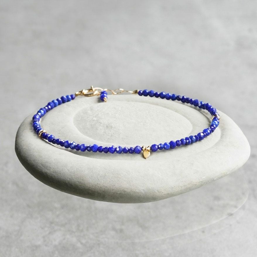 Lapis lazuli grainy bracelet /ラピスラズリ | Hariqua