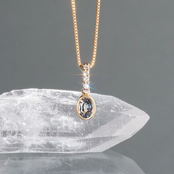 Alexandrite × diamond charm /アレキサンドライト | Hariqua