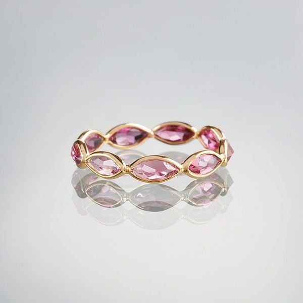 Multi sapphire one of a kind ring /ピンクサファイア、イエロー