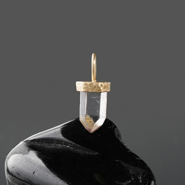 Azeztulite pendulum charm 2.01 /アゼツライト | Hariqua