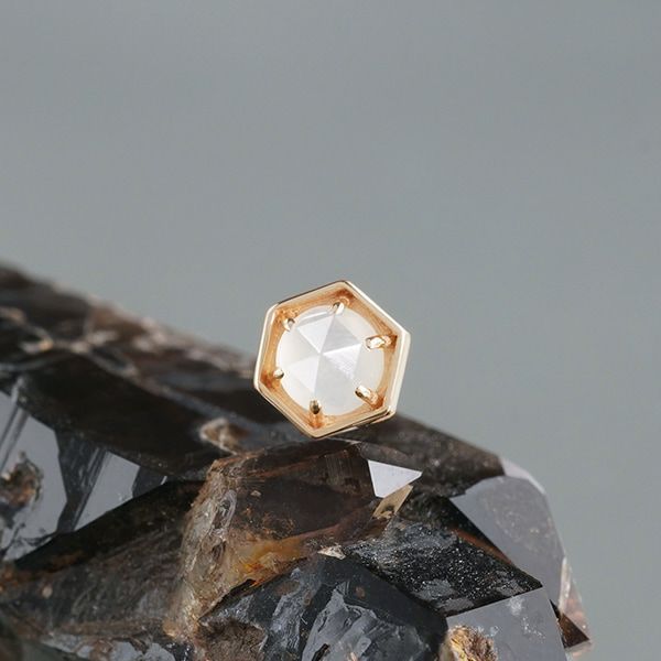Lemurianseed quartz single pierce /レムリアンシードクォーツ