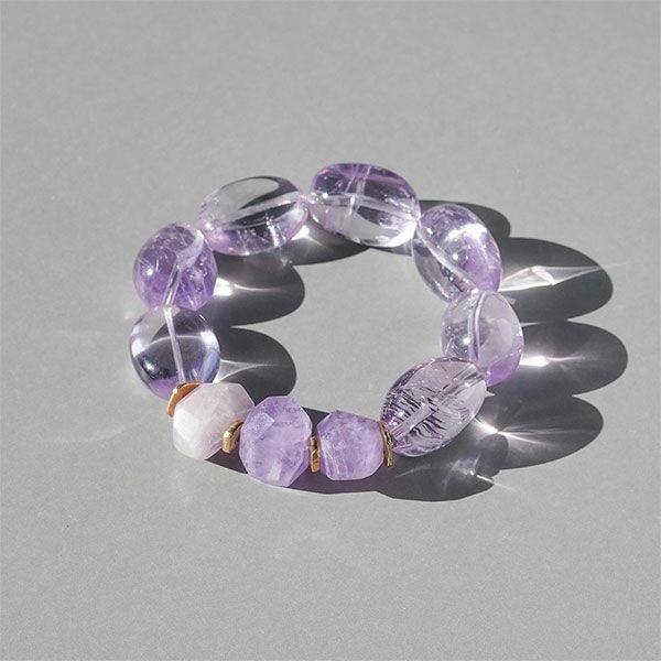 Ametrine tumble faceted bracelet /アメトリン | Hariqua