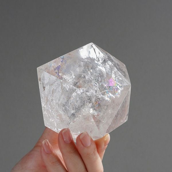 Iris Lemurianseed quartz icosahedron 720g /アイリスレムリアン