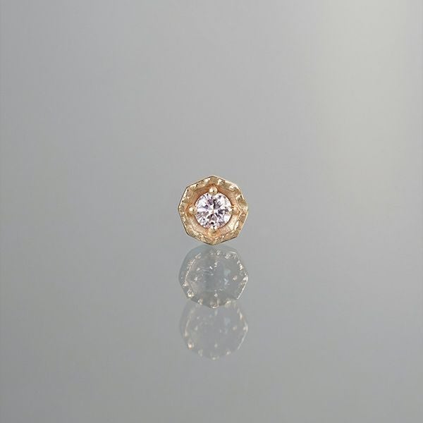 Pink diamond single pierce /ピンクダイヤモンド | Hariqua