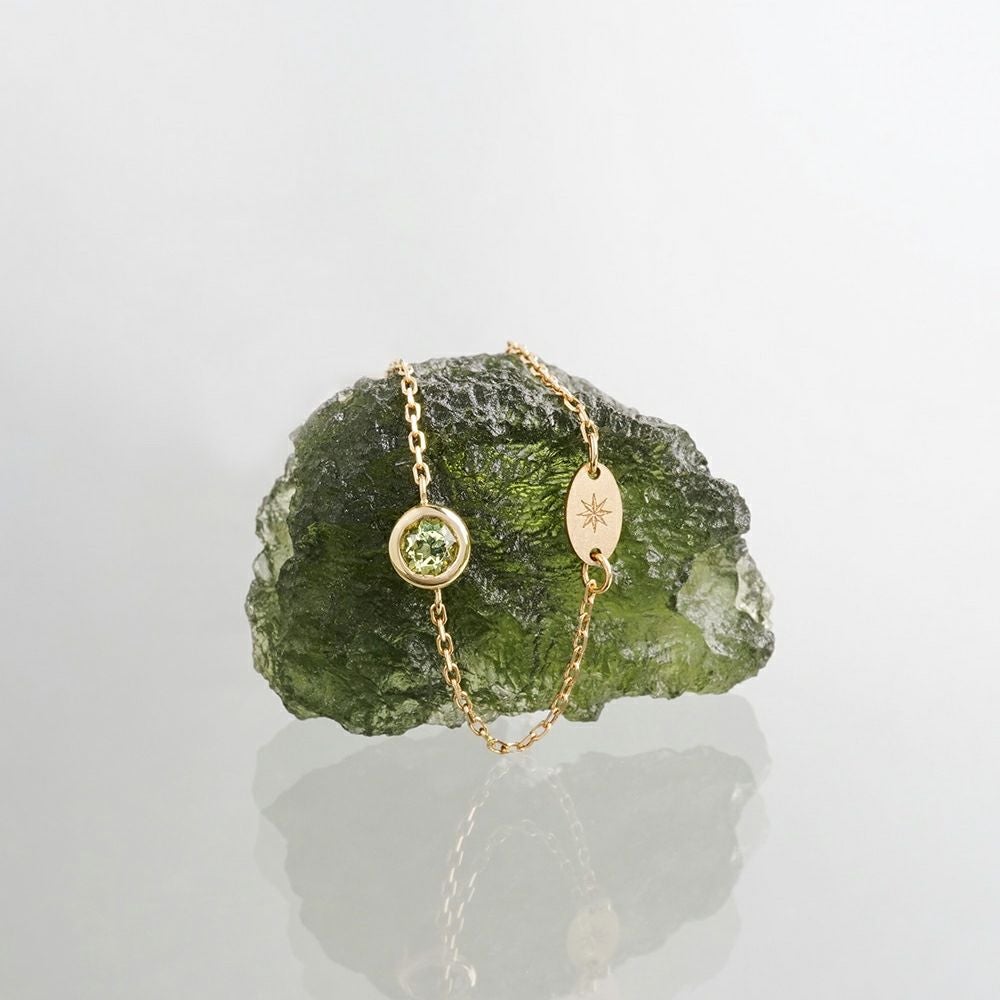 Moldavite round bracelet /モルダバイト | Hariqua-パワーストーン