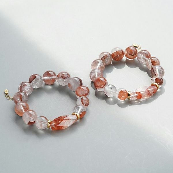 Hematite in Quartz bracelet A・B /ヘマタイト・イン・クォーツ