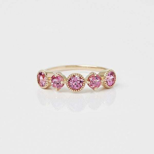 Malaia garnet heart pinky ring /マライアガーネット | Hariqua