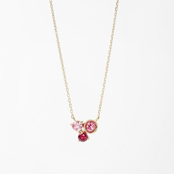 Pink spinel × Red spinel necklace 0.44 /ピンクスピネル、レッド