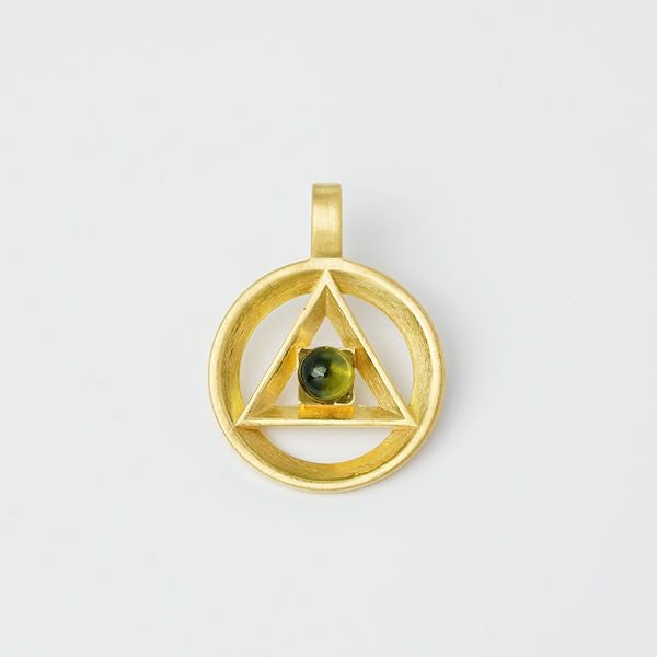 Golden pure heart charm | Hariqua-パワーストーンジュエリー-