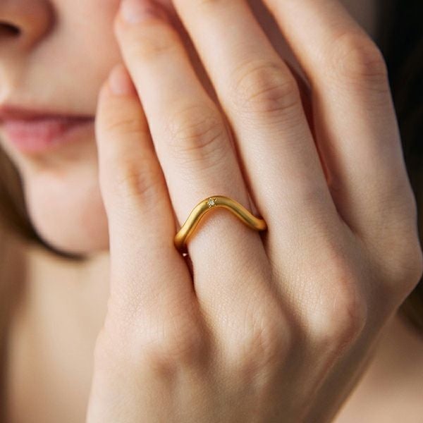 Libyan glass star ring /リビアングラス | Hariqua-パワーストーン