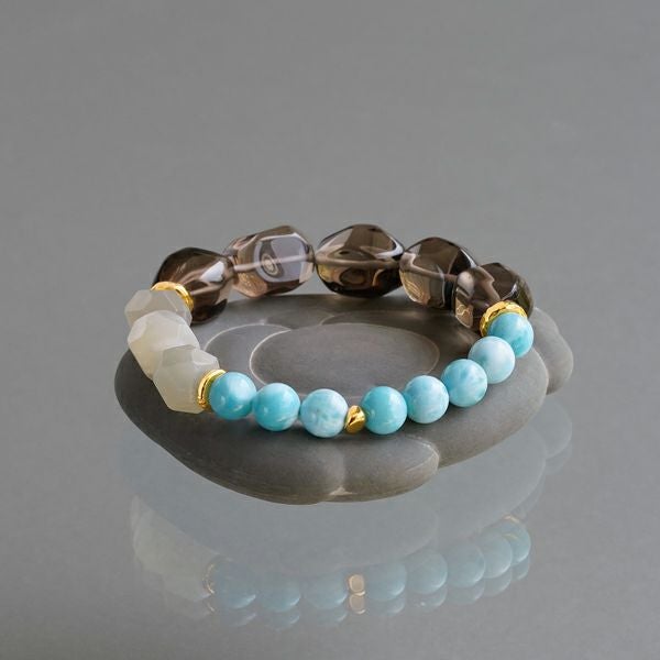 Larimar one of a kind bracelet B /ラリマー | Hariqua