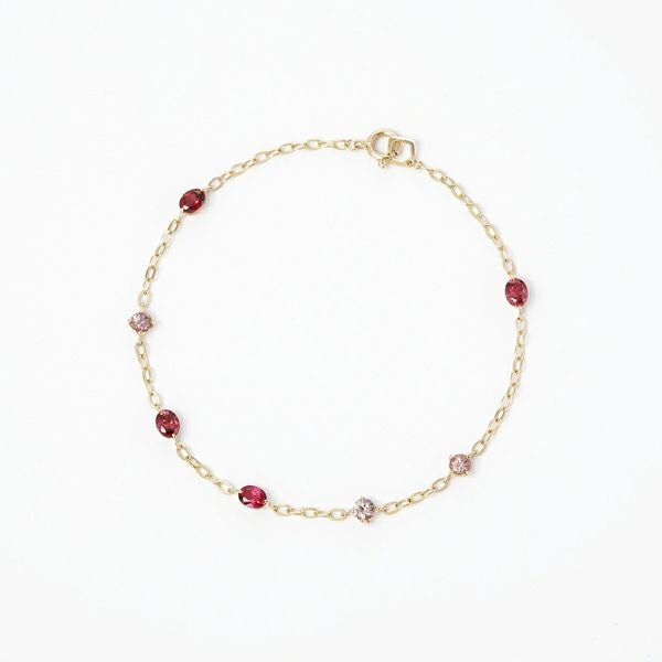 Pink zircon marquise bracelet /ピンクジルコン | Hariqua 