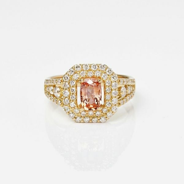 Morganite × Pink sapphire ring 1.72 /モルガナイト、ピンク