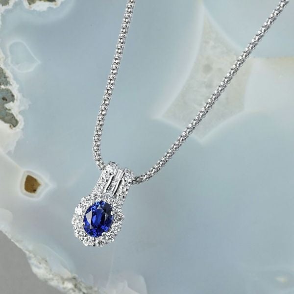 Padparadscha sapphire × Diamond necklace 0.80 /パパラチア