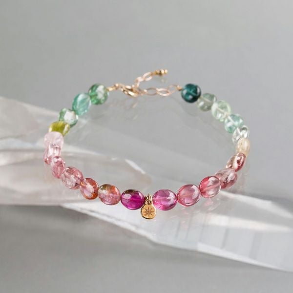 Multi tourmaline gram bracelet /マルチトルマリン | Hariqua