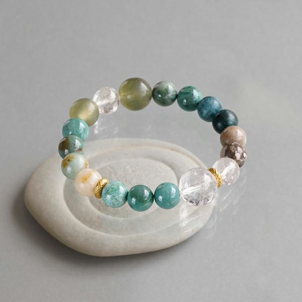 Dragon stone jasper green bracelet /ドラゴンストーンジャスパー