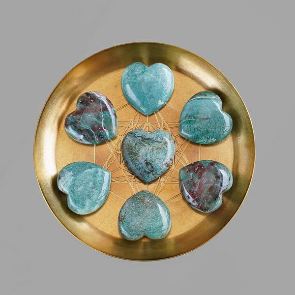 Dragon stone jasper heart 2pcs /ドラゴンストーンジャスパー