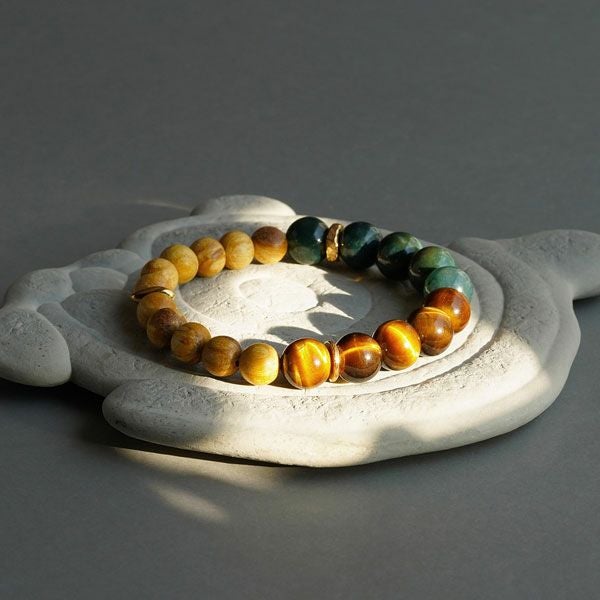 Palo Santo × Tyger's eye bracelet /パロサント | Hariqua