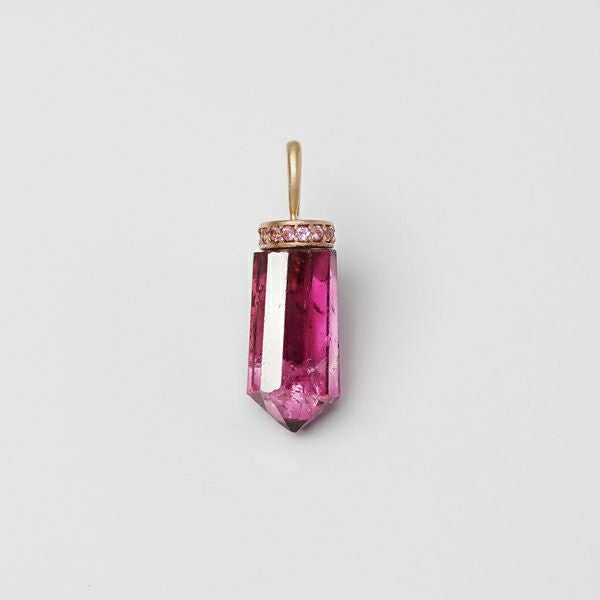Pink tourmaline × Pink sapphire pendulum charm 4.48 /ピンク