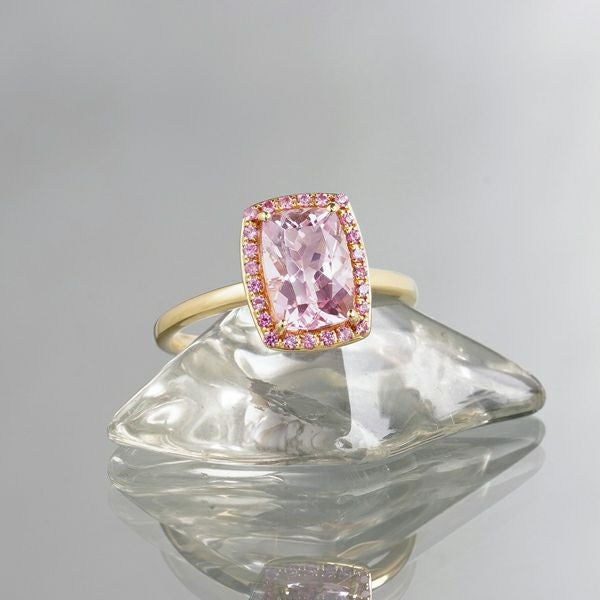 Morganite × Pink sapphire ring 1.72 /モルガナイト、ピンク