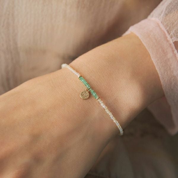 Multi color sapphire skinny bracelet /マルチカラーサファイア