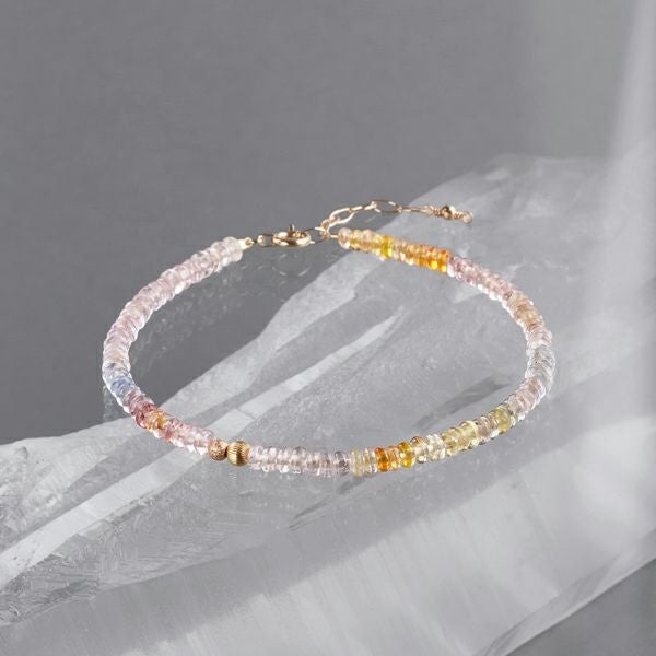 Multi sapphire grainy bracelet /サファイア | Hariqua 