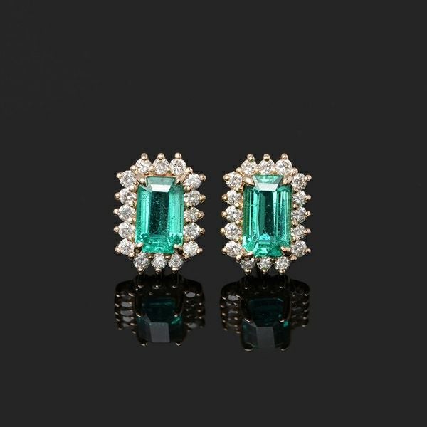 Emerald × Diamond pierce 0.72/エメラルド | Hariqua-パワーストーン