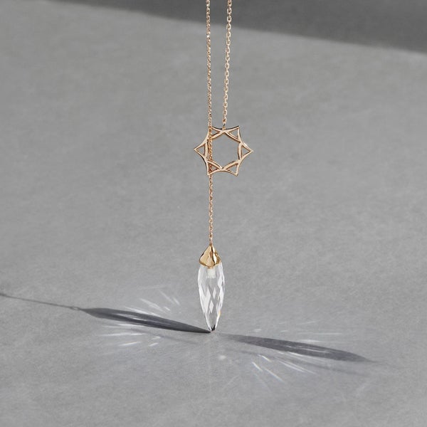 レムリアン水晶のネックレス！レムリアの記憶！すっごいパワー！特別な石！ Lemurianseed quartz pendulum necklace /レムリアンシードクォーツ