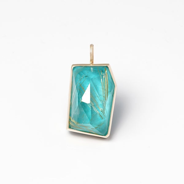 Rutile quartz × Turquoise charm 24.62 /ルチルクォーツ、ターコイズ