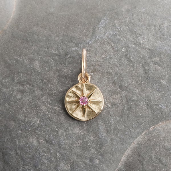 Pink spinel Compass of Light charm /ピンクスピネル | Hariqua