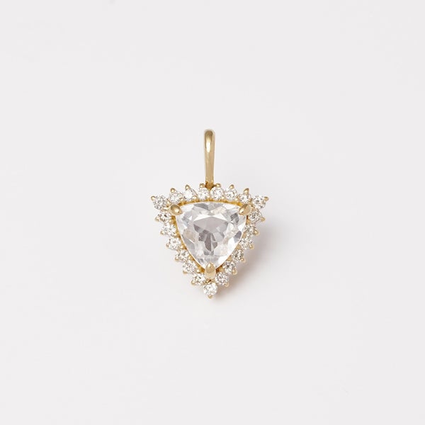 Hariqua ハリックア　ロシアンフェナカイト0.26ct k18チャーム Russian Phenakite × Diamond necklace 0.92 /ロシアン・フェナカイト