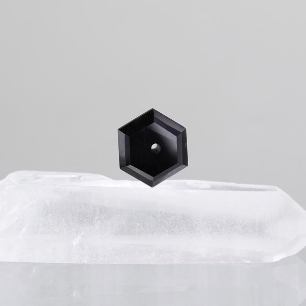 Obsidian pierce plate /神津島オブシディアン | Hariqua