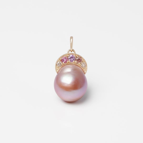 Pink Goddess Veil one of a kind charm /ピンク真珠（パール